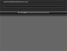 Tablet Screenshot of centroesteticostarbene.com